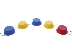 Recorrido de equilibrio con cubos – Juego psicomotriz