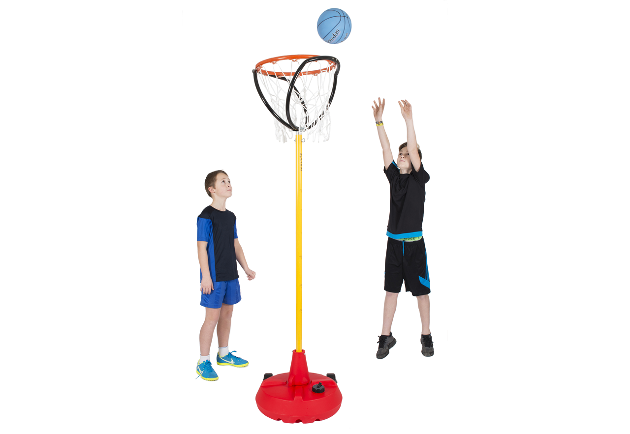 Set Roundball – Canasta multijuego con base y poste regulable - Imagen 2