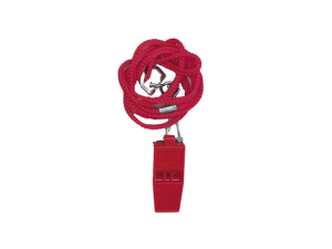Silbato estándar con cordón rojo – entrenador y actividades