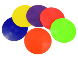 Marcas de suelo redondas antideslizantes Ø22,5 cm – Set 6 unidades