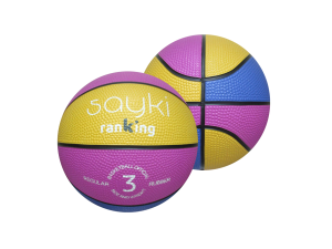 Lote de 6 balones de baloncesto SAYKI – Multicolor Talla 3