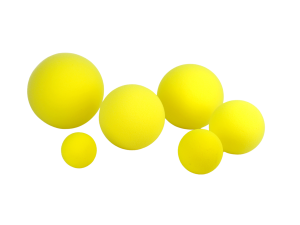 Pelota de espuma supersuave bote bajo – Amarilla Ø160 mm