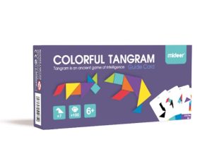 Tangram educativo con 100 modelos – Juego de lógica y geometría