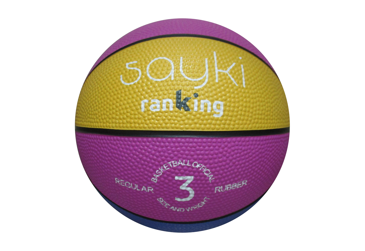 Lote de 6 balones de baloncesto SAYKI – Multicolor Talla 3 - Imagen 4