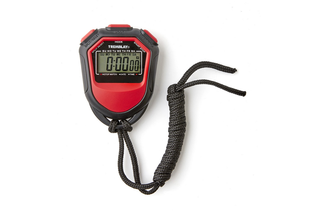 Cronómetro básico rojo – Entrenamiento y control de tiempo - Imagen 2