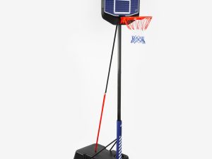 Canasta de baloncesto infantil ajustable K900 V2 – Azul/Negro (1,60 m–2,20 m)